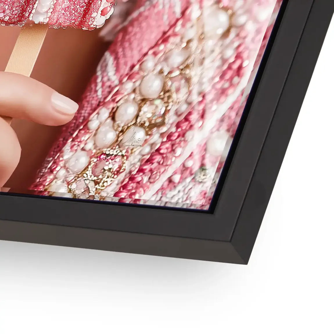 Pink Pearl Ice Couture Chanel Acrylglasbild