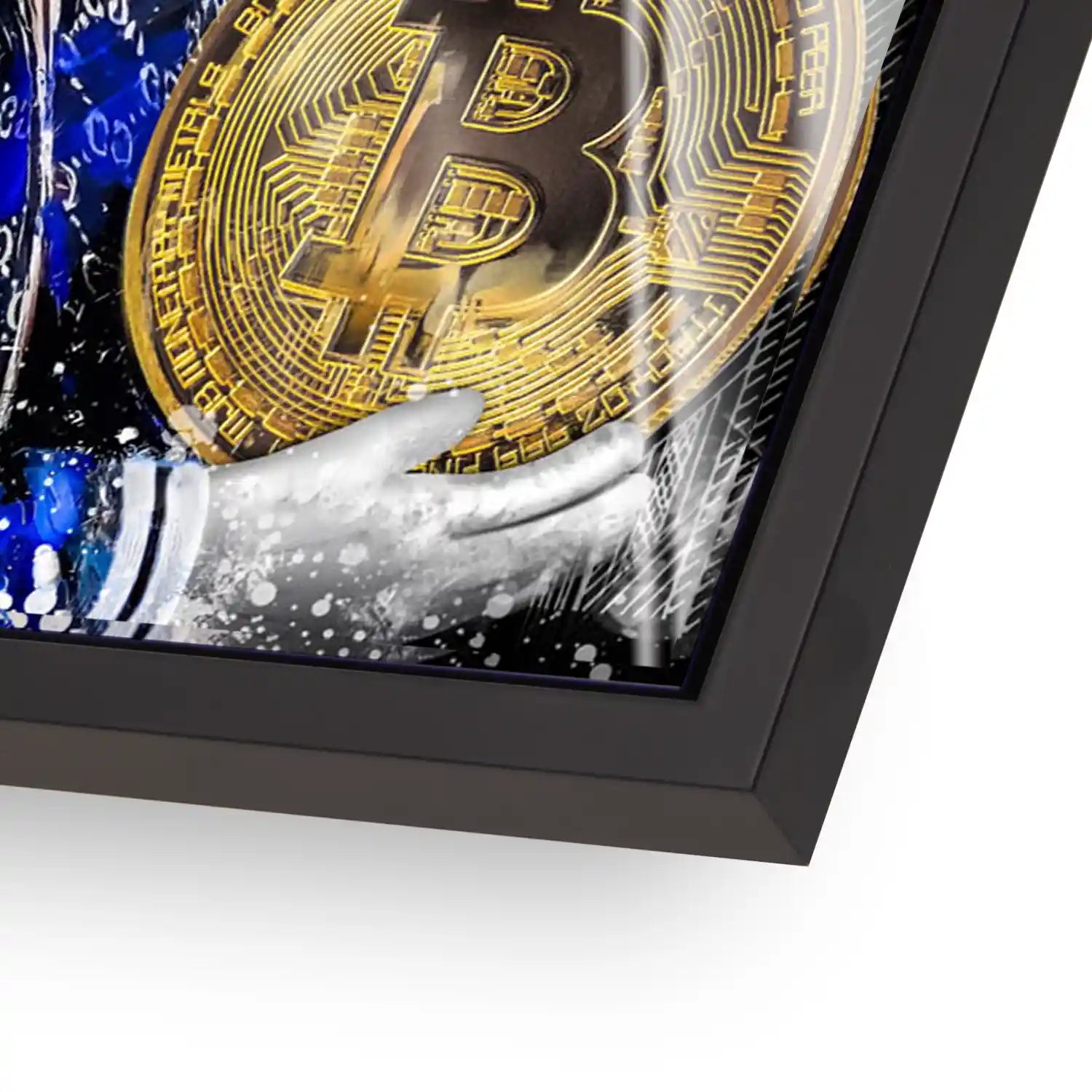 Dagobert Bitcoin Pop Art Acrylglas Bild INGALERIE