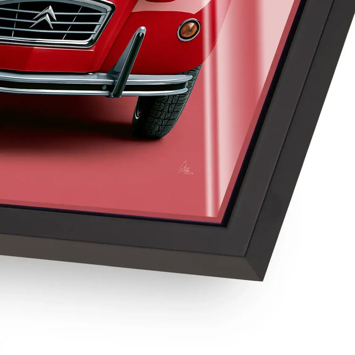 Citroen 2CV Rouge Acrylglasbild