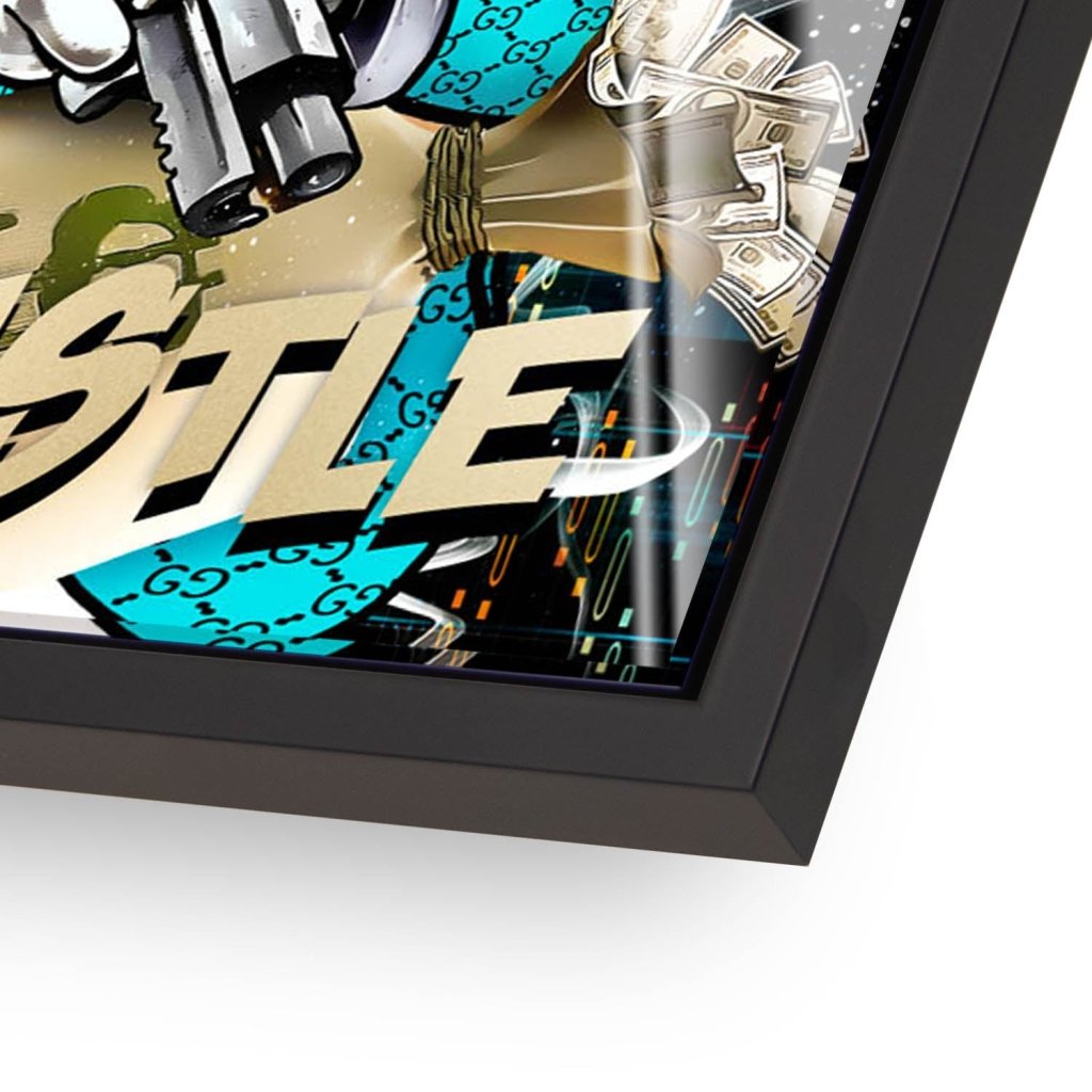 Dagobert Duck All Hustle Pop Art Acrylglas Bild INGALERIE