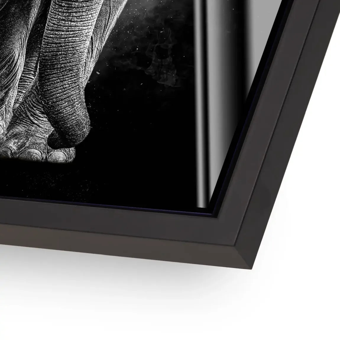 Elefant Noir Acrylglasbild