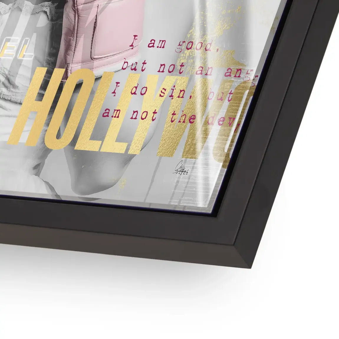 Marilyn Monroe Champ Pop Art Acrylglasbild