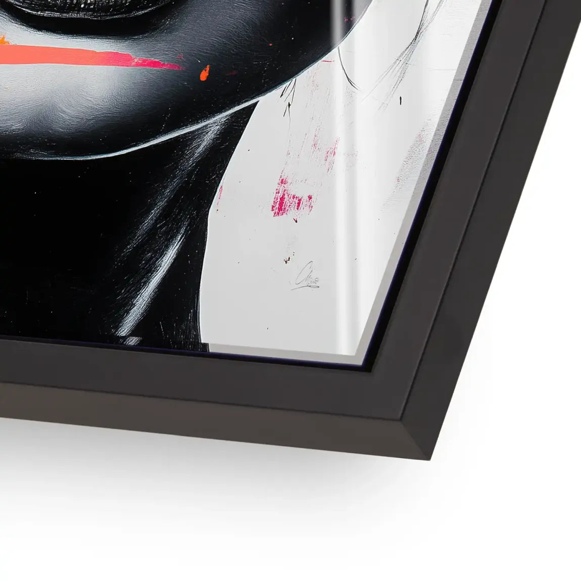 Abstrakt Pink Allure Acrylglasbild