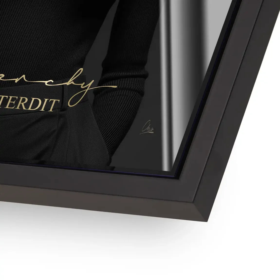 Audrey Givenchy Noir Acrylglasbild