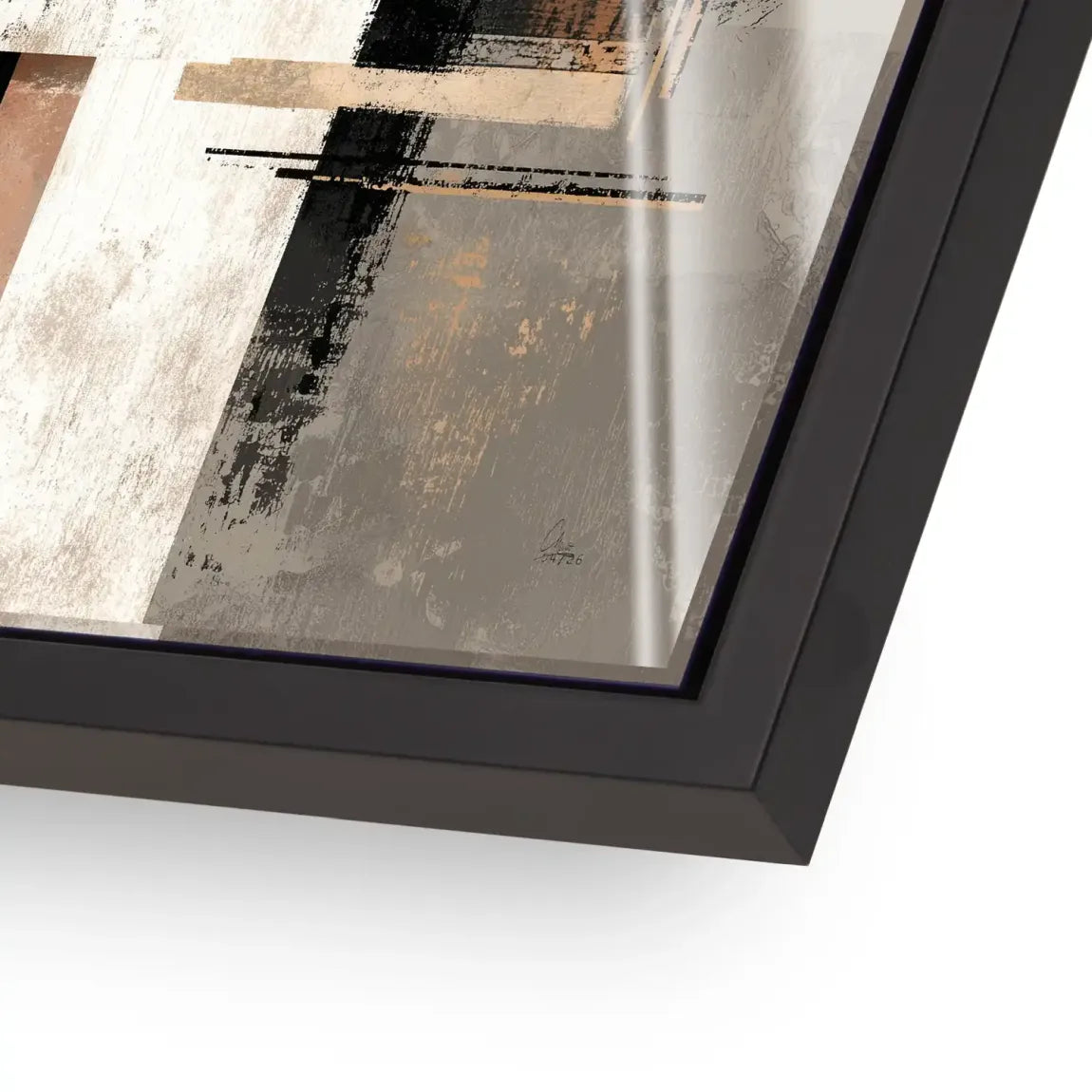 Goldene Geometrie Acrylglasbild