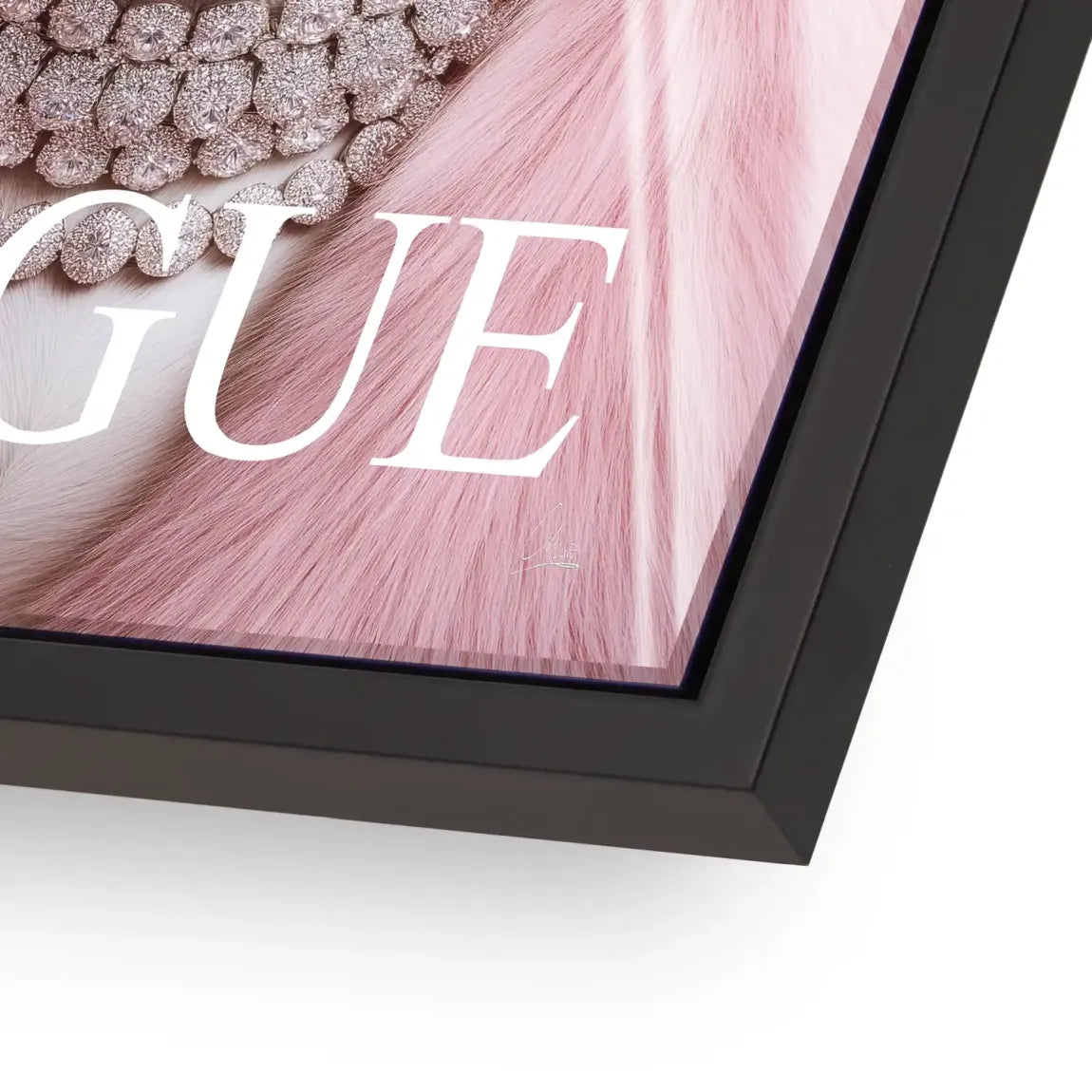 Bulldogge Vogue Acrylglasbild
