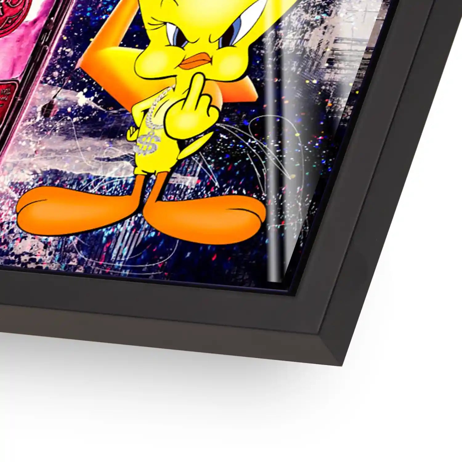 Duffy & Tweety Champagner Acrylglas Bild INGALERIE