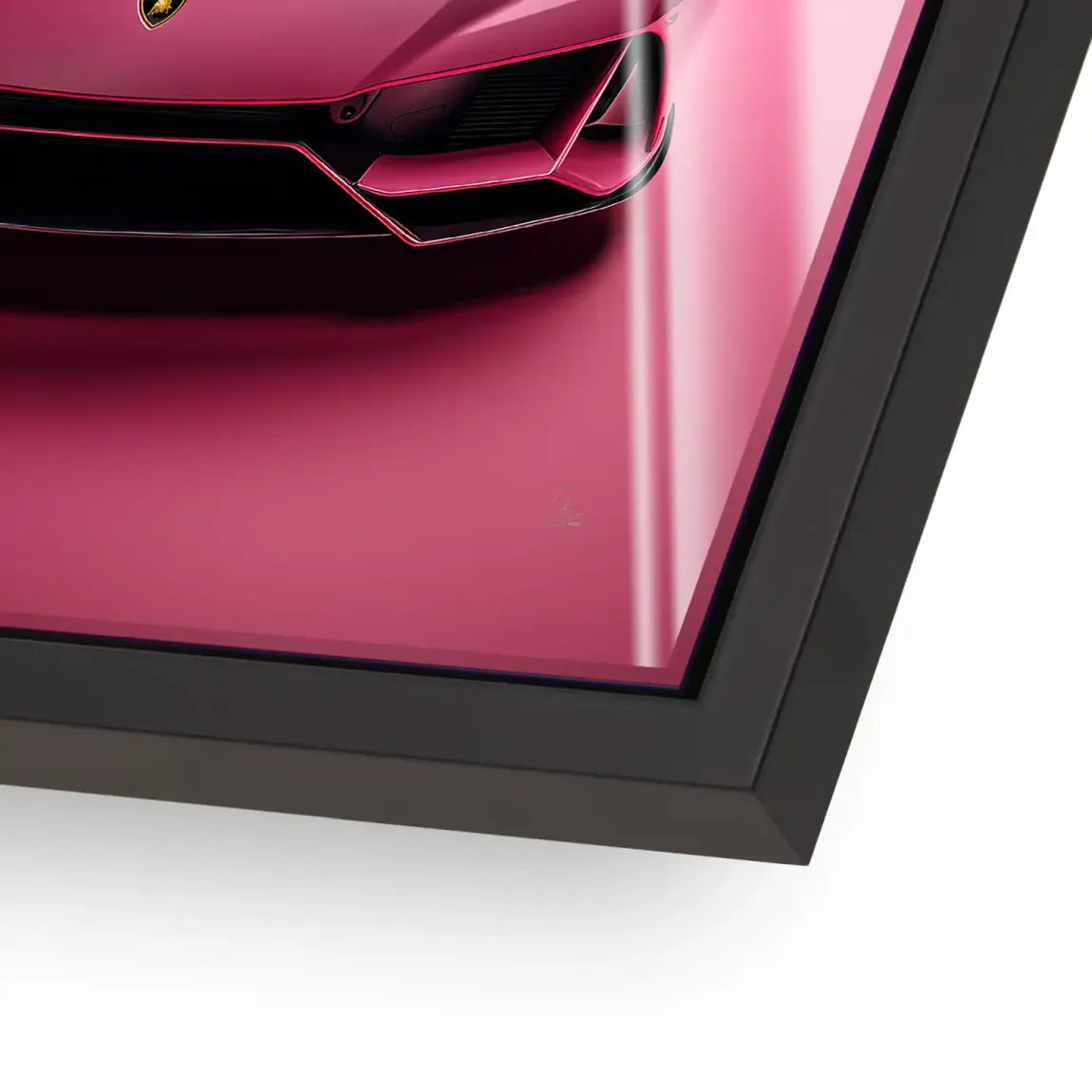 Pink Speed Lambo Acrylglasbild