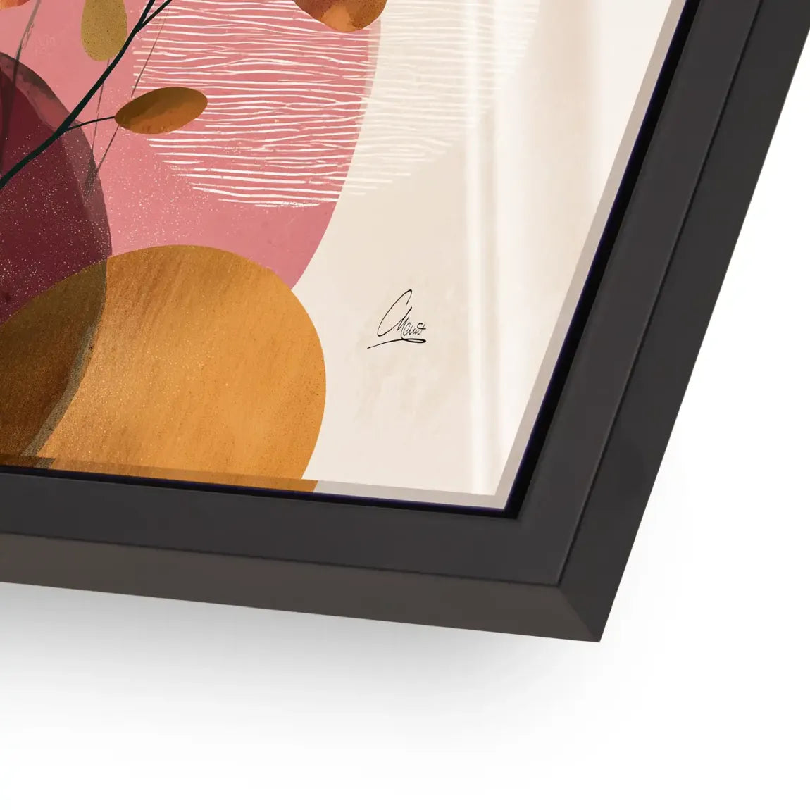 Golden Terra Harmony Acrylglasbild