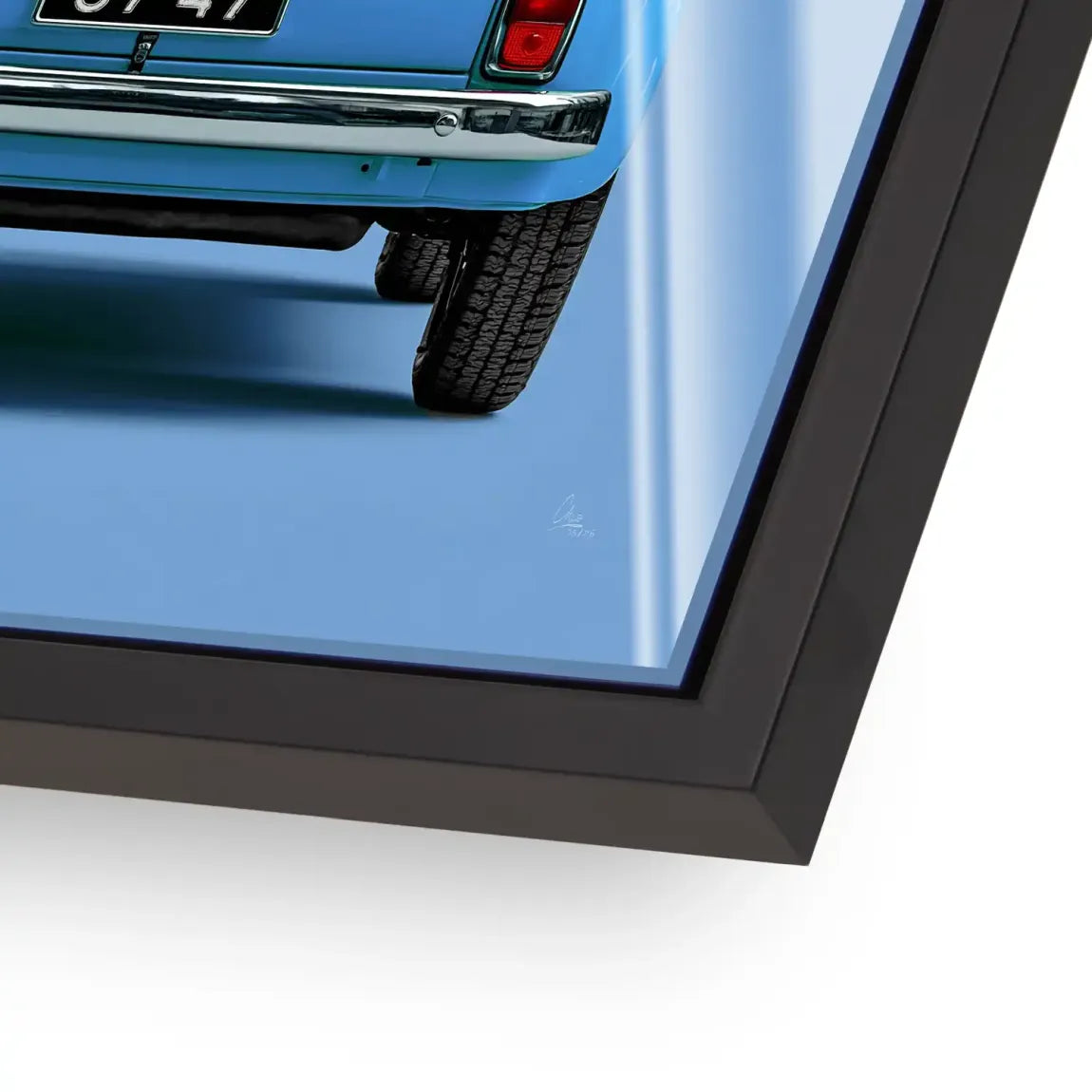 Fiat 500 Azzurro Acrylglasbild