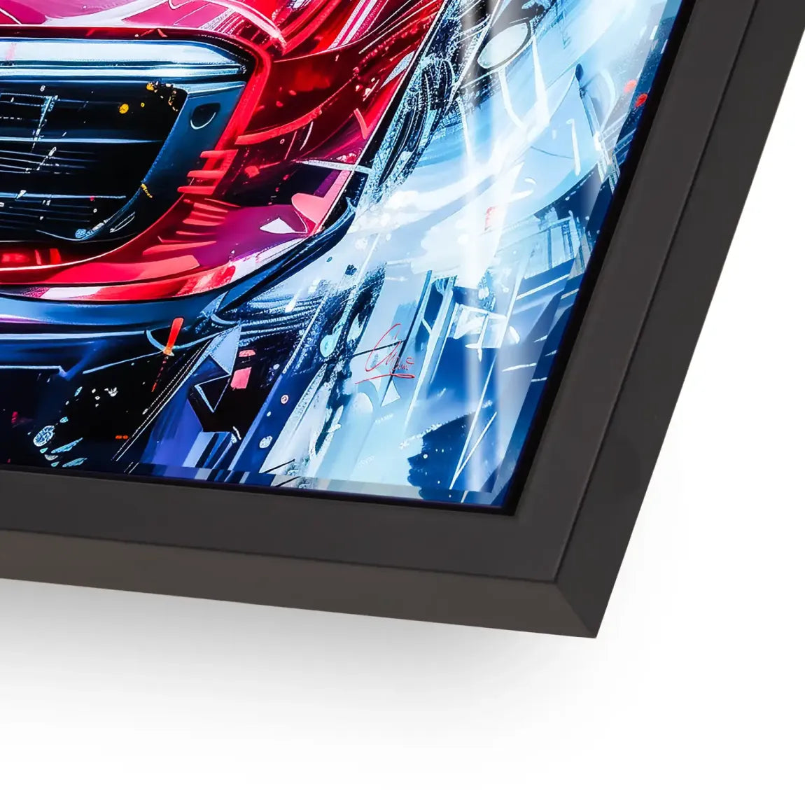 Red Pulse 911 Porsche Acrylglasbild