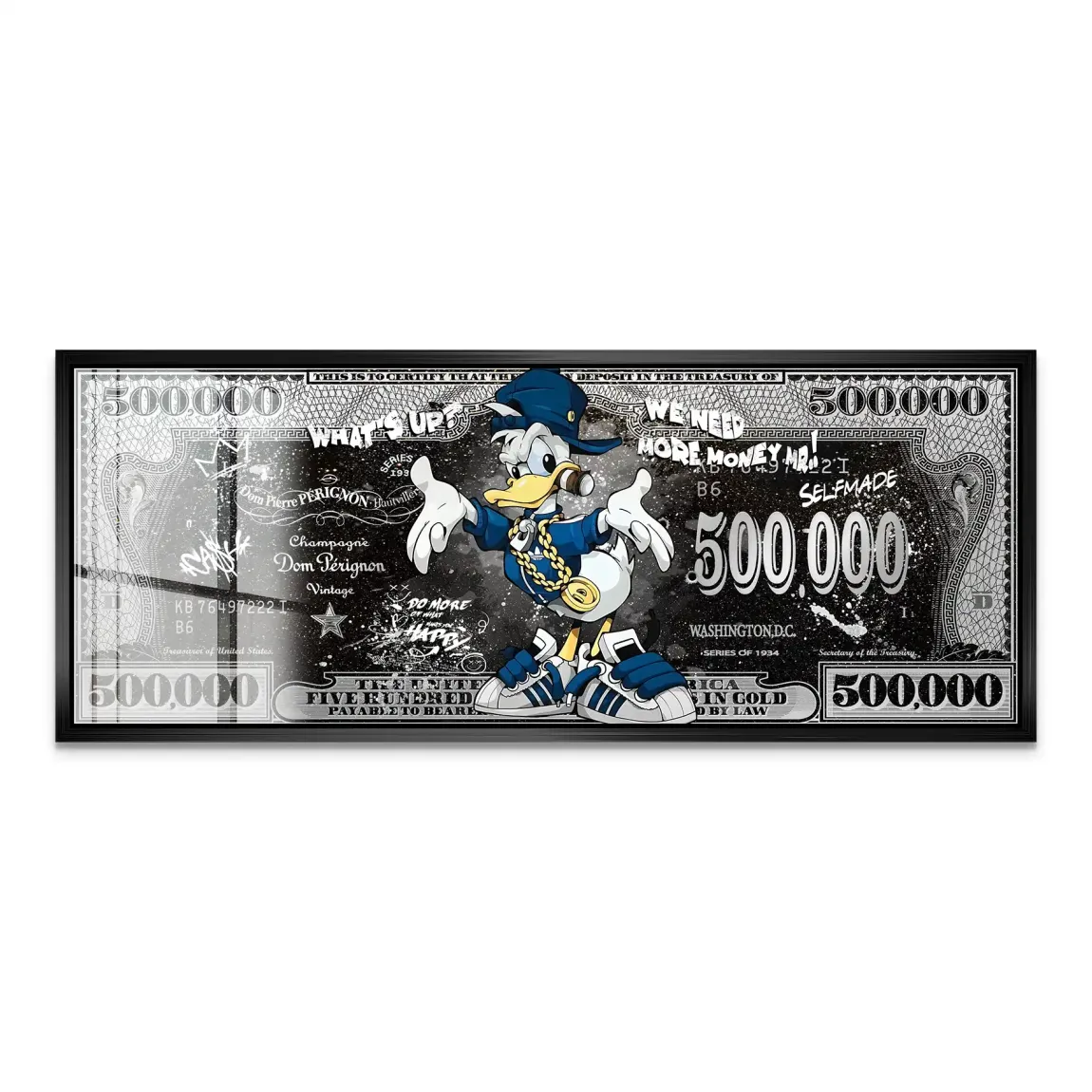 Donald Duck Whats up Dollar Acrylglas Bild INGALERIE
