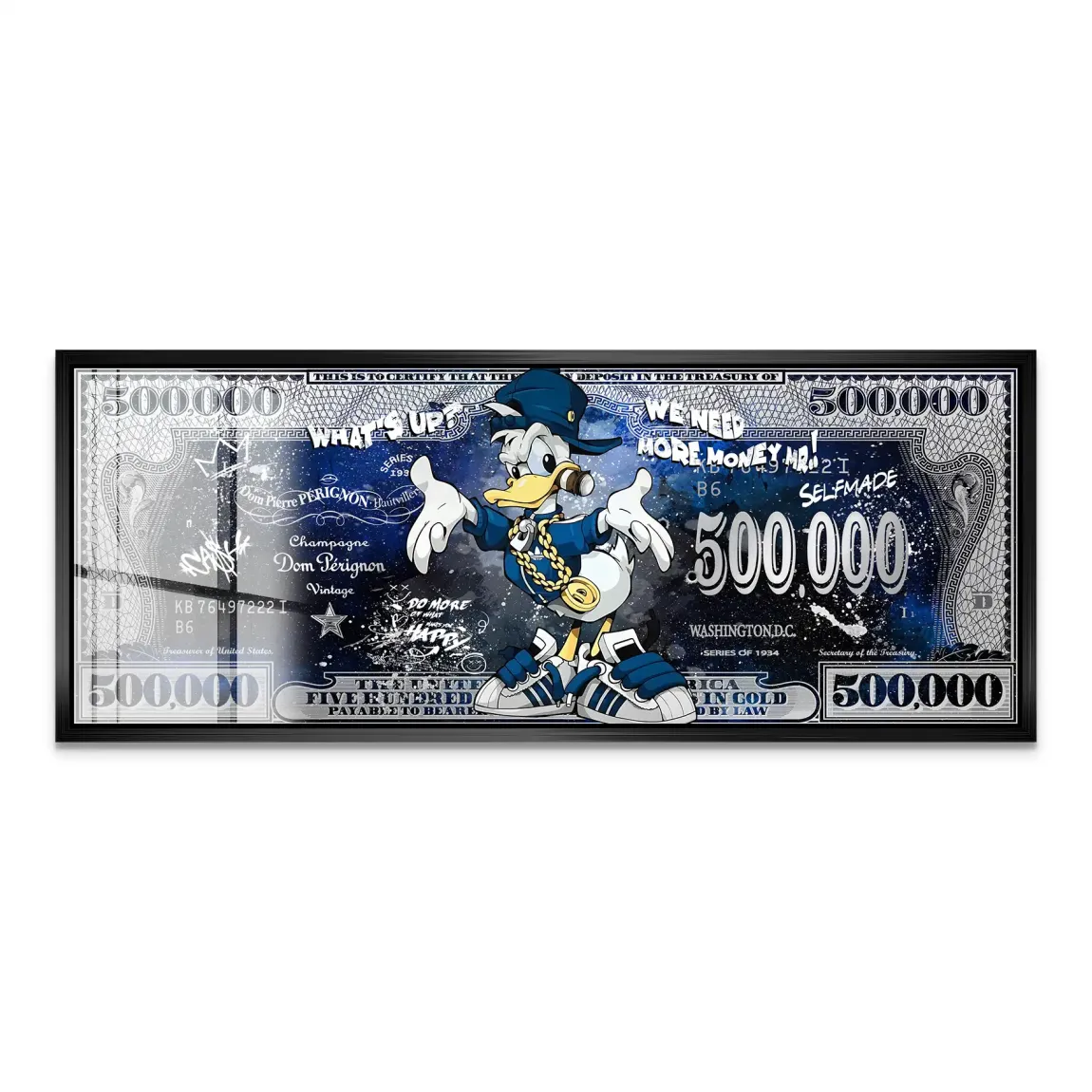 Donald More Money Acrylglas Bild INGALERIE