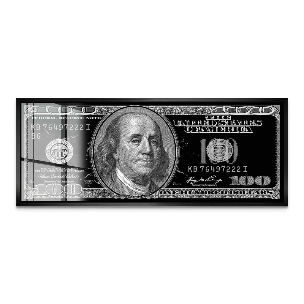 100 Dollar Acrylglas Bild INGALERIE