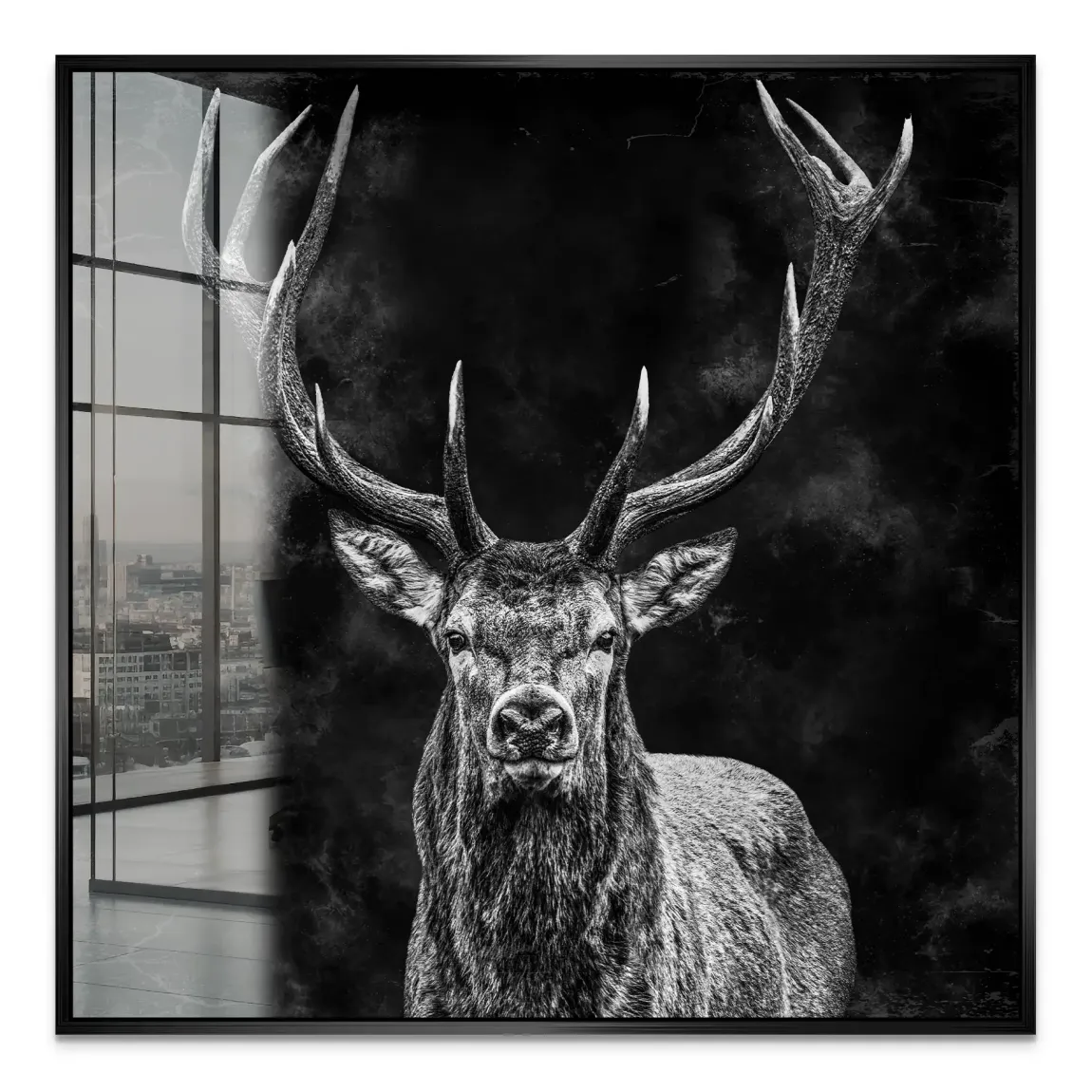 Edler Hirsch Acrylglasbild