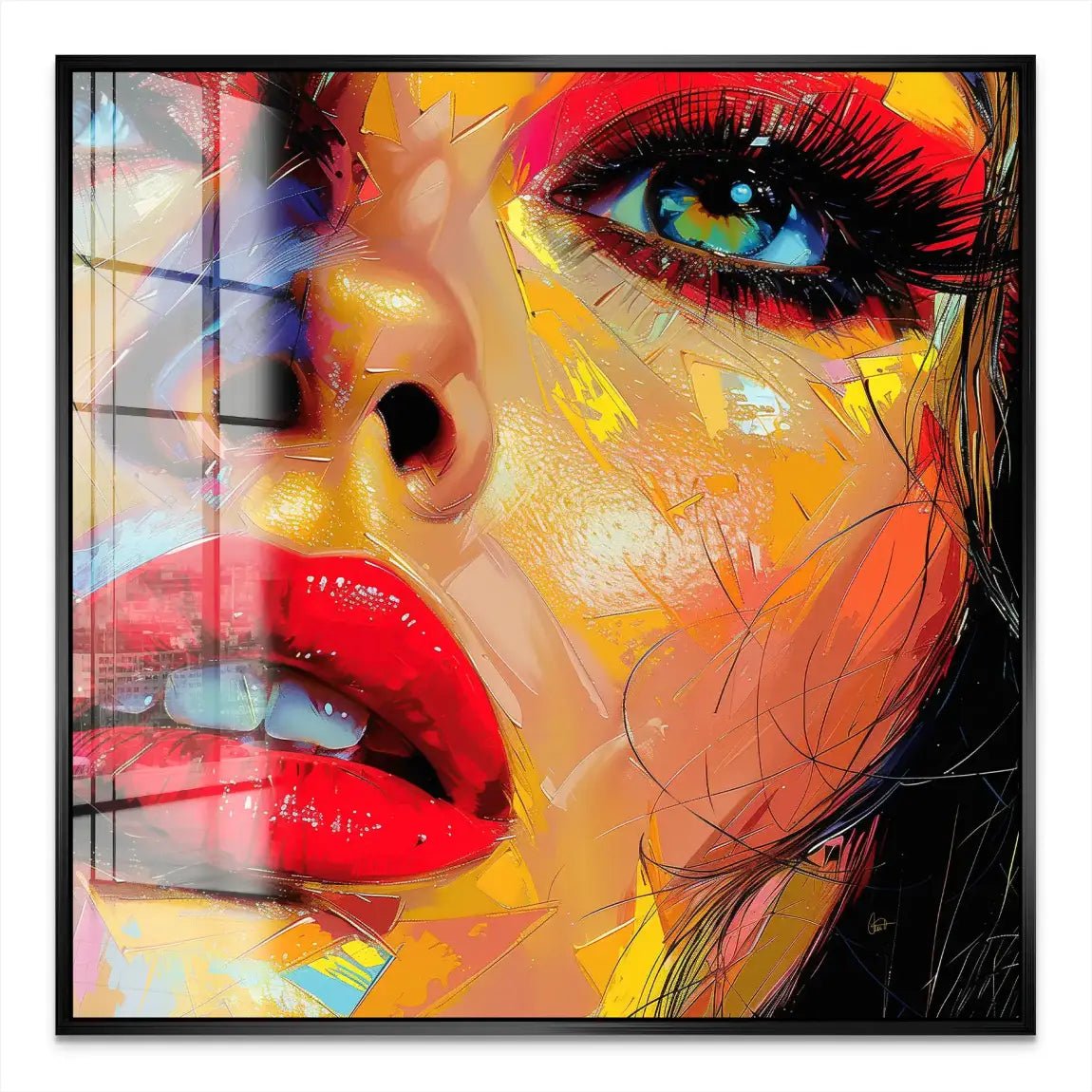 Beauty Lips Acrylglas Bild INGALERIE