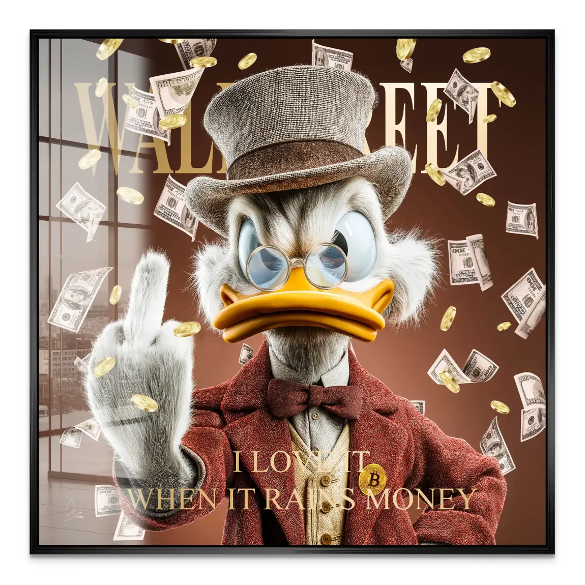 Money Empire Dagobert Duck Acrylglas Bild
