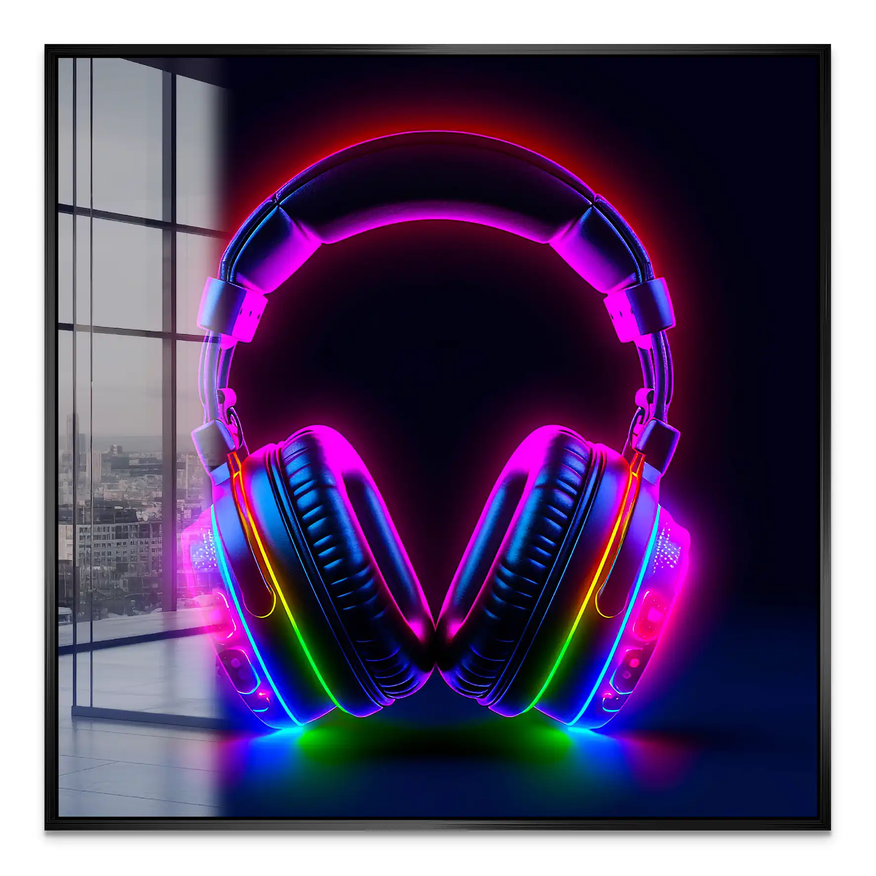 Headphone Art Acrylglas Bild INGALERIE
