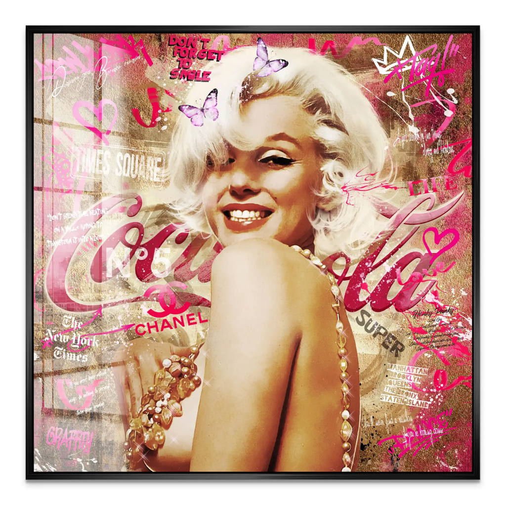 Marilyn Monroe Graffiti Style Acrylglas Bild INGALERIE
