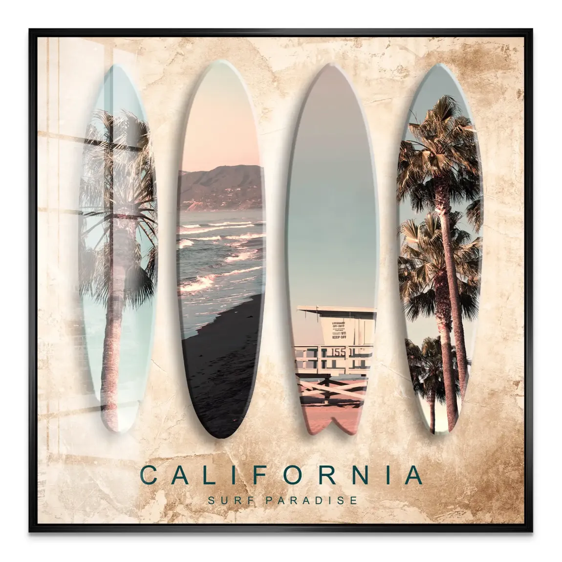 California Coast Art Acrylglas Bild