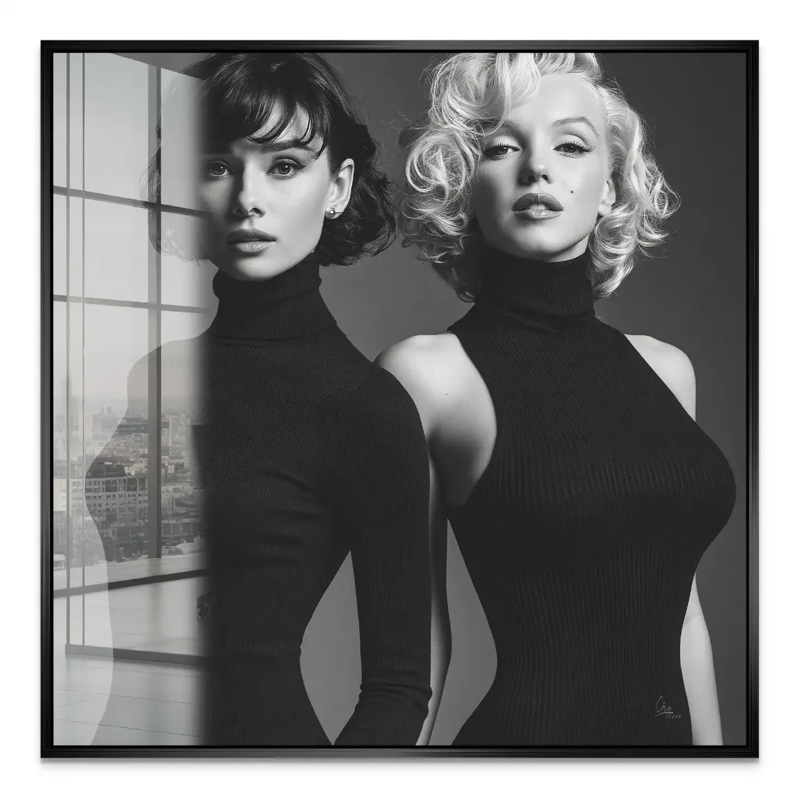 Audrey & Marilyn Acrylglasbild
