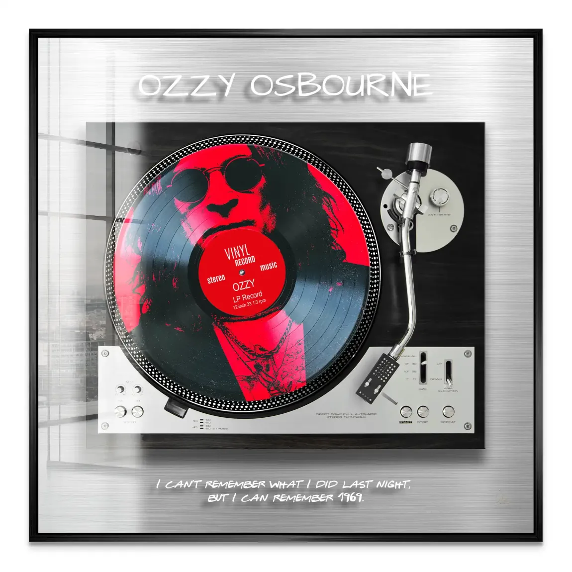 Memory Ozzy Osbourne Acrylglas Bild - INGALERIE | Dein Onlineshop für moderne Wandbilder
