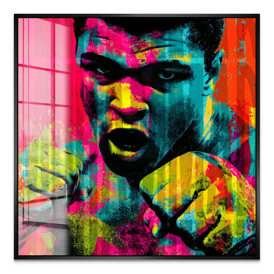 Muhammad Ali The Greatest in Color Acrylglas Bild INGALERIE