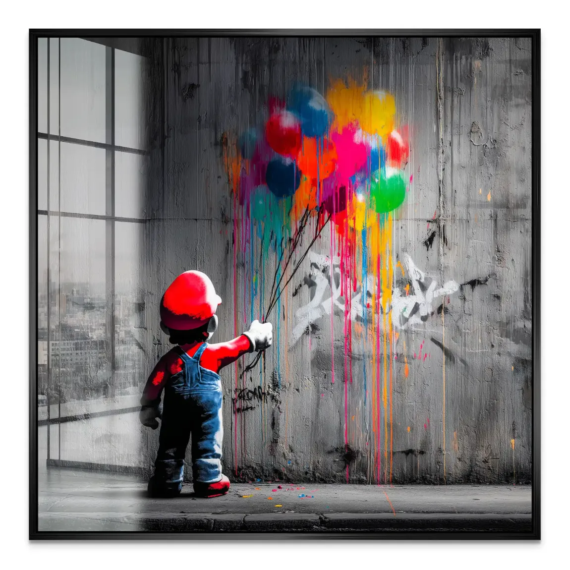 Mario Balloon Dreams Acrylglas Bild