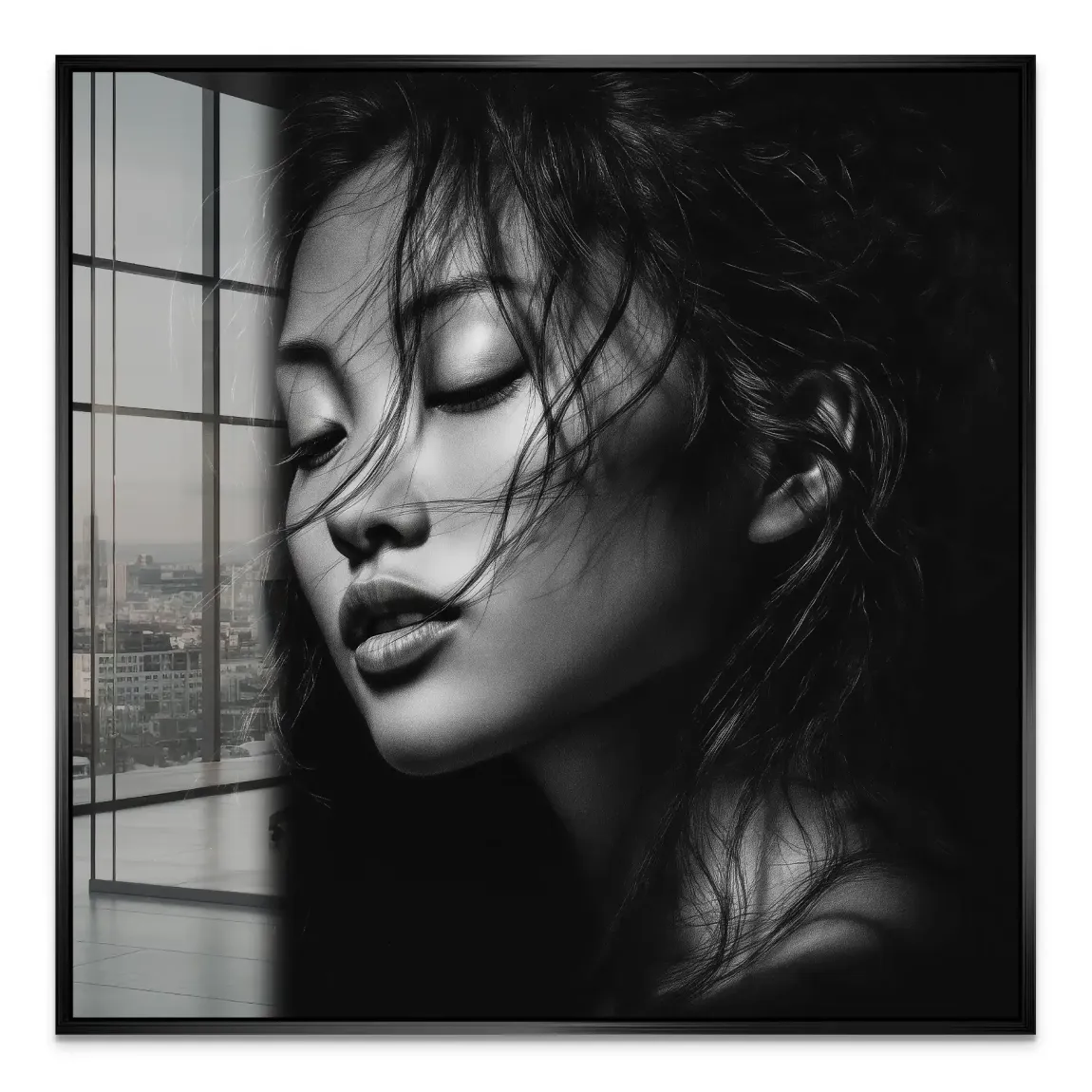 Asian Noir Portrait Acrylglas Bild