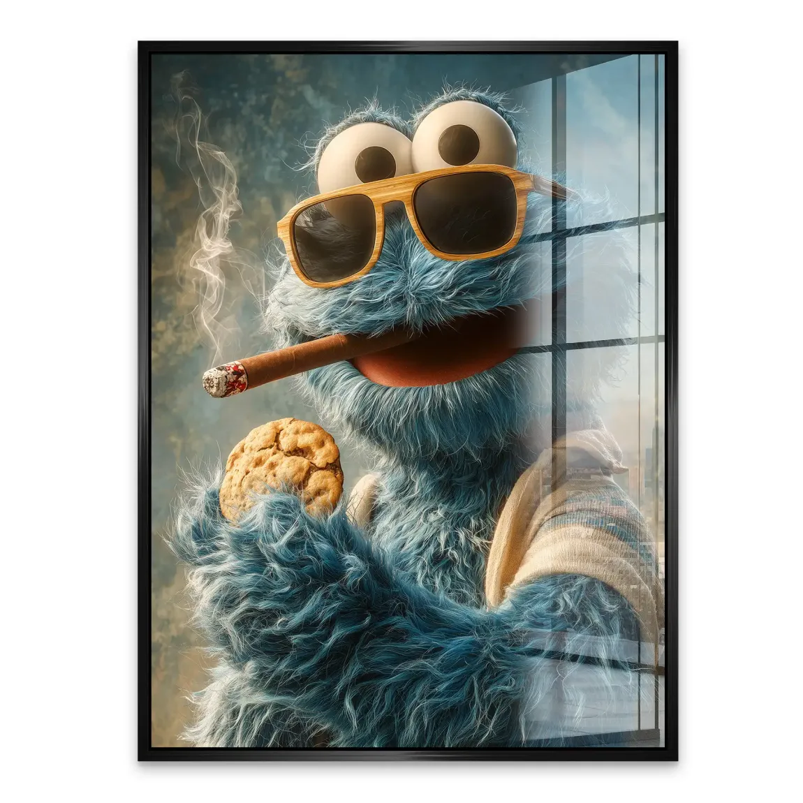 Cookie Monster Acrylglasbild