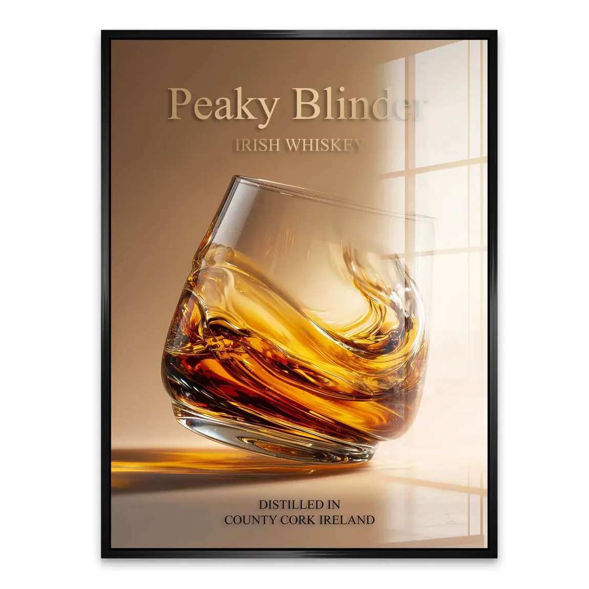 Peaky Whiskey Acrylglasbild