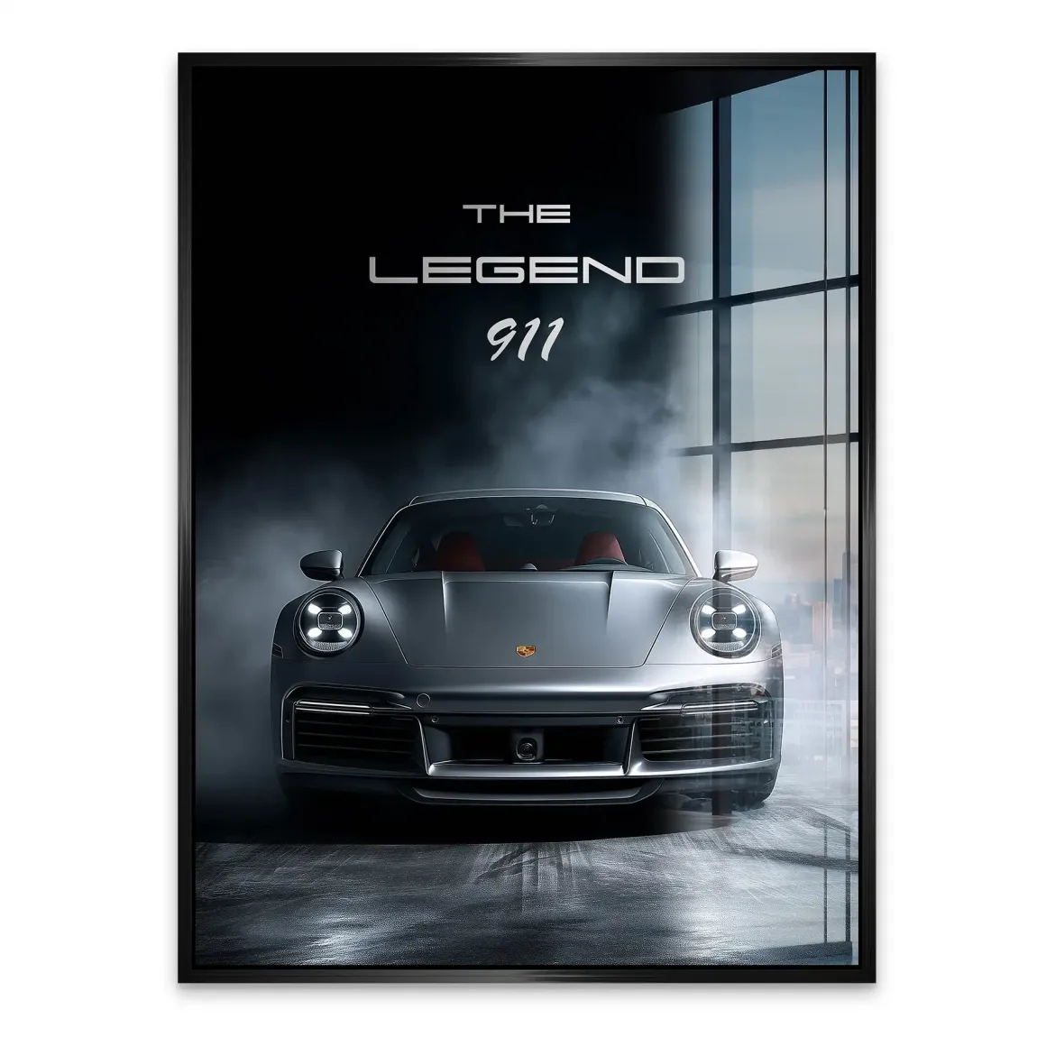 Silver Legend Porsche 911 Acrylglasbild