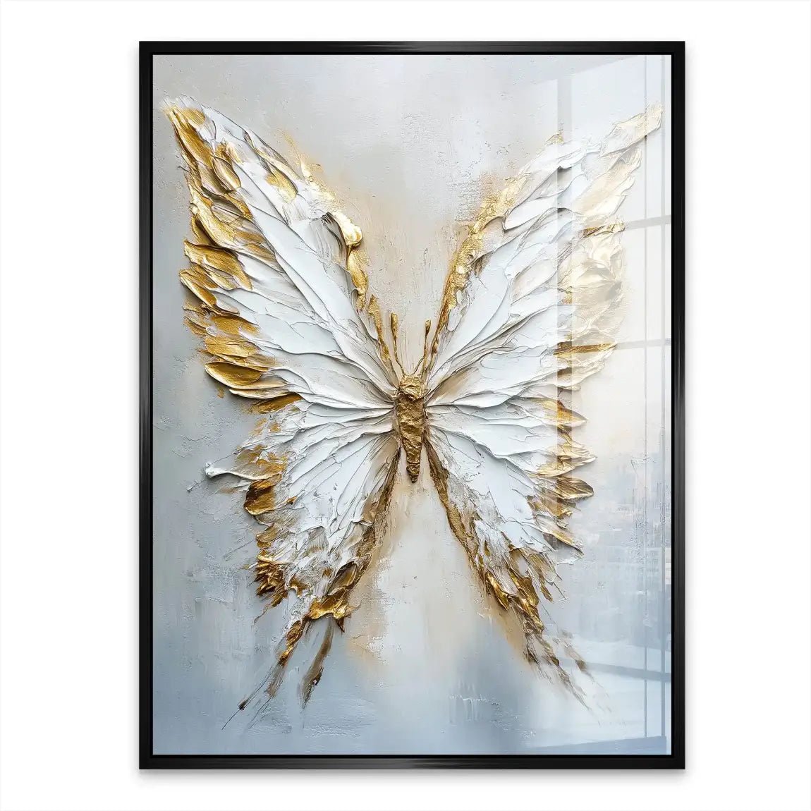 Schmetterling Gold Style Acrylglasbild INGALERIE