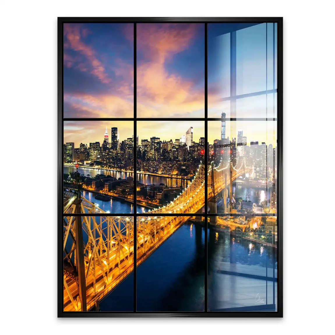 City Lights Manhattan Acrylglasbild