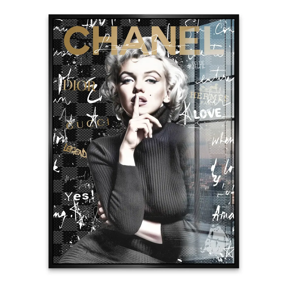 Marilyn loves Chanel Acrylglasbild INGALERIE