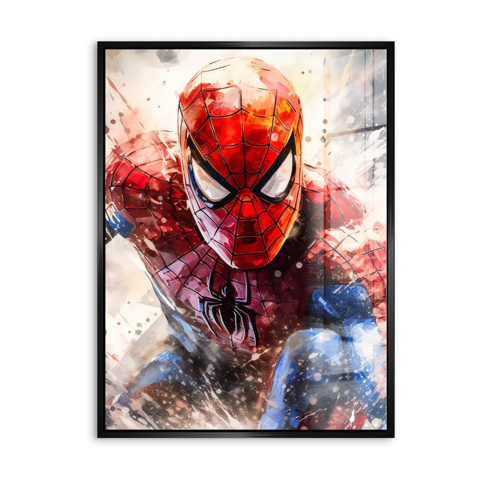 Pop Art Acrylglas Bild Spiderman Abstrakt INGALERIE