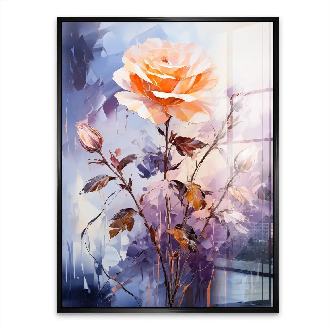 Flower Abstrakt Nr.23 Acrylglasbild INGALERIE