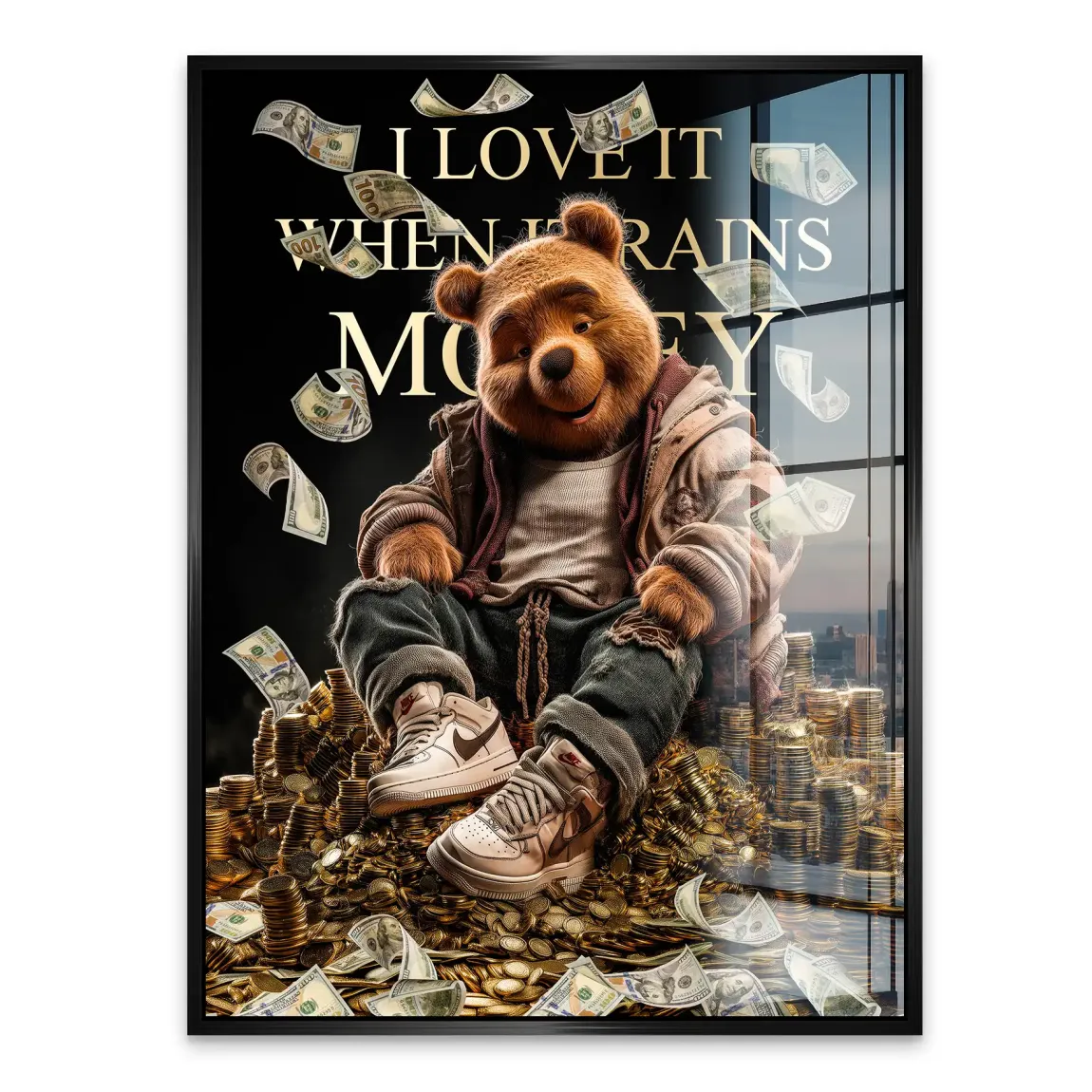 Winnie Puuh Rich Dreams Acrylglasbild INGALERIE
