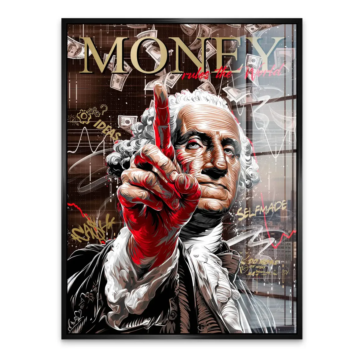 Money Vision Wallstreet Acrylglasbild