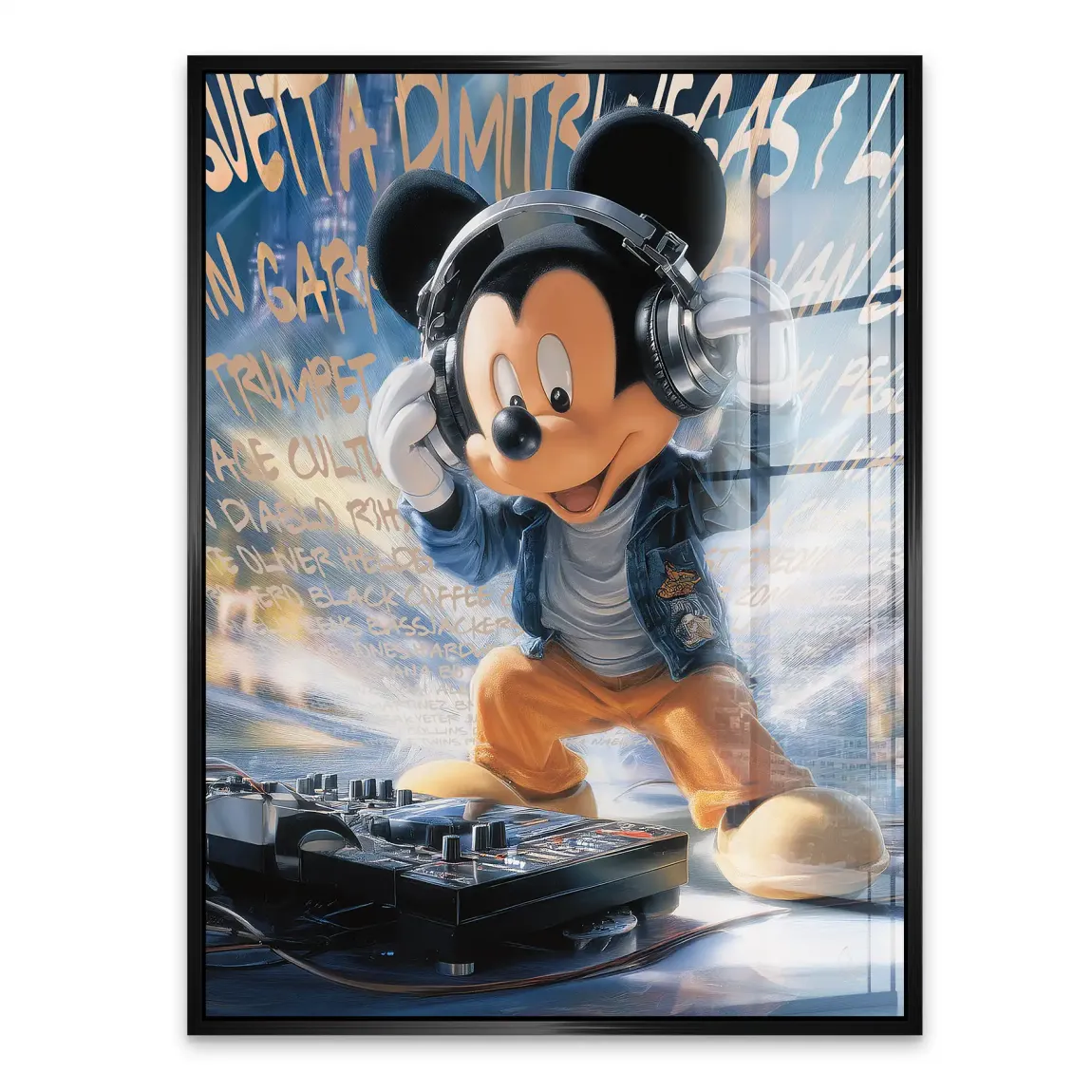 Micky Maus Sound of Style Acrylglasbild