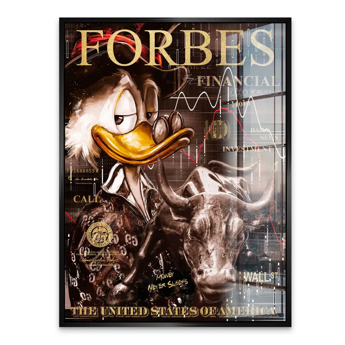 Wall Street Duck Acrylglasbild