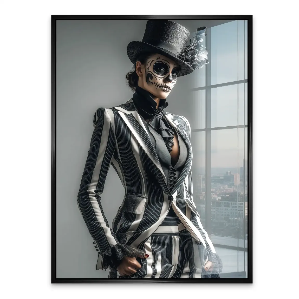 Lady Skull Acrylglasbild INGALERIE