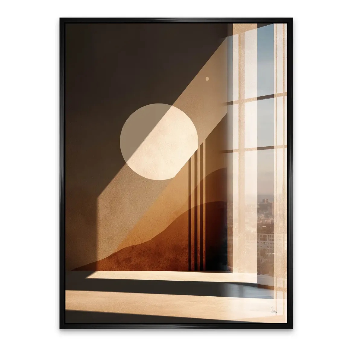 Sonnenbogen Architektur Acrylglasbild
