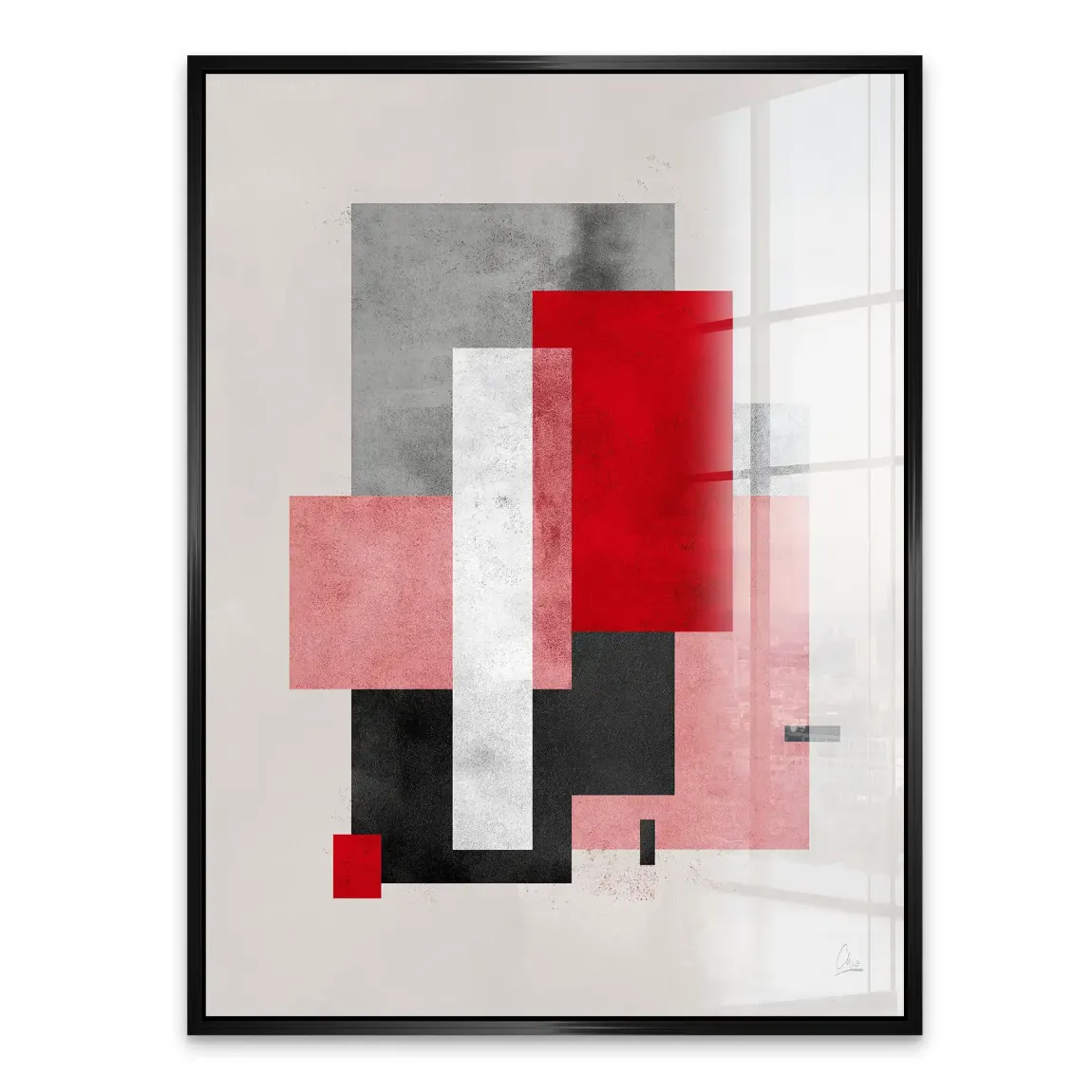 Geometric Aura Acrylglasbild