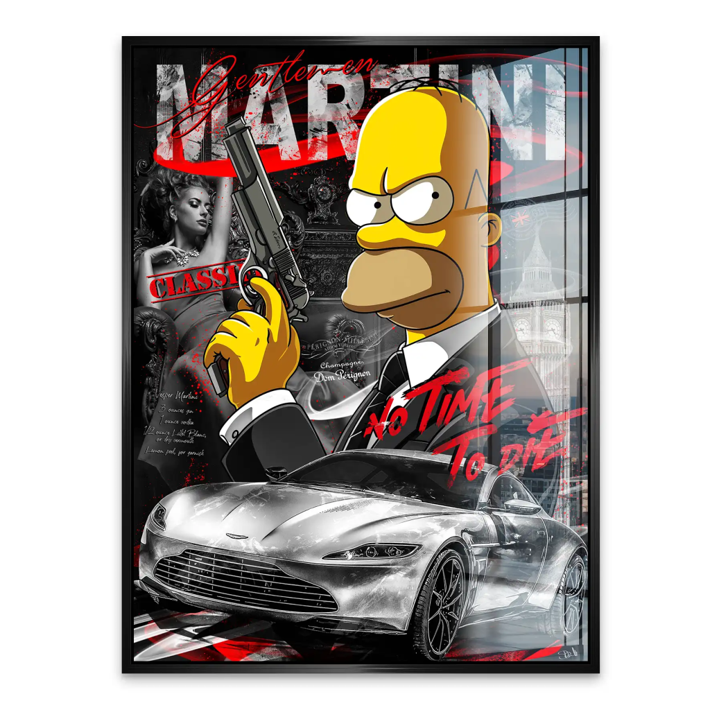 Homer No Time To Die Acrylglas Bild INGALERIE