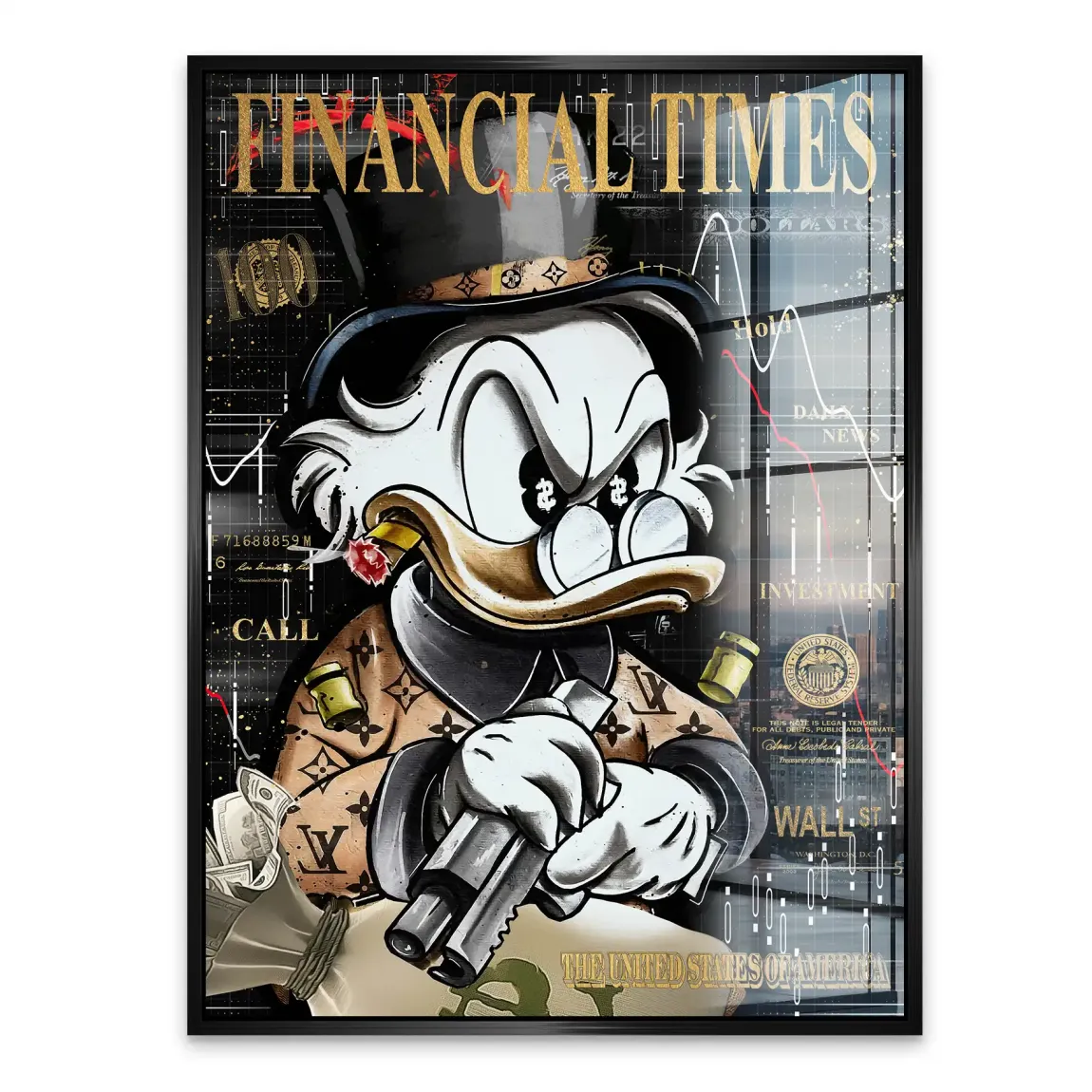 Financial Empire Duck Acrylglasbild