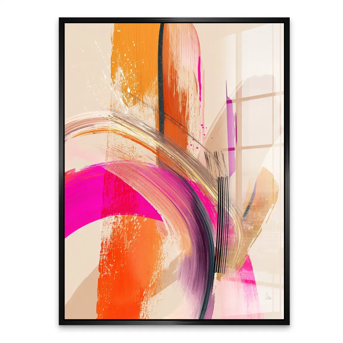 Amber Wave Acrylglasbild