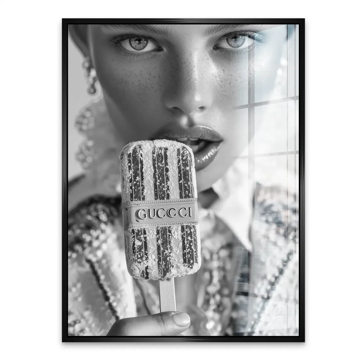 Gucci Ice Noir Acrylglasbild