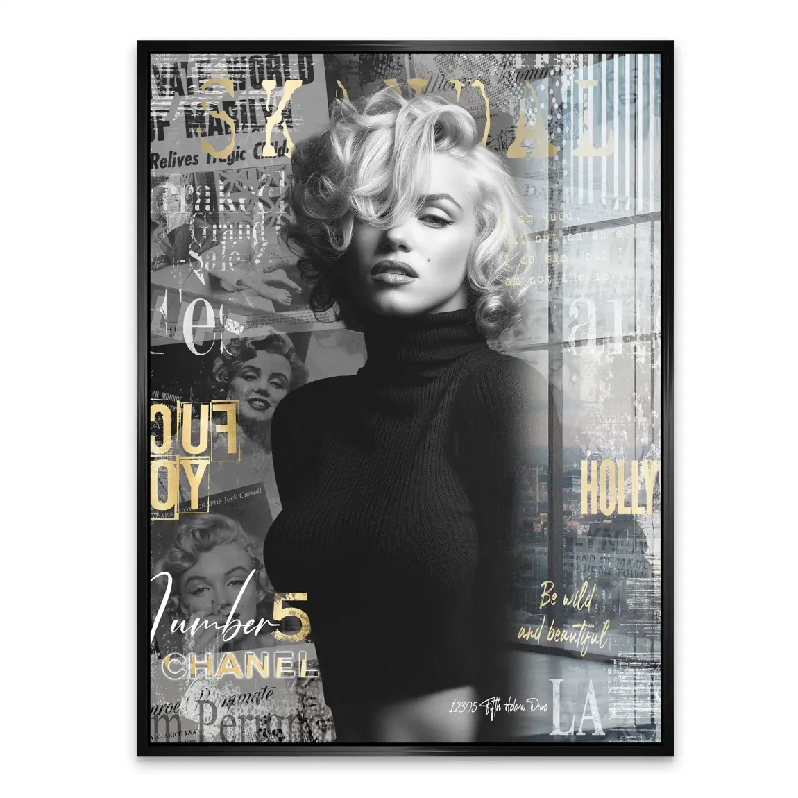 Marilyn Monroe Legend Acrylglasbild