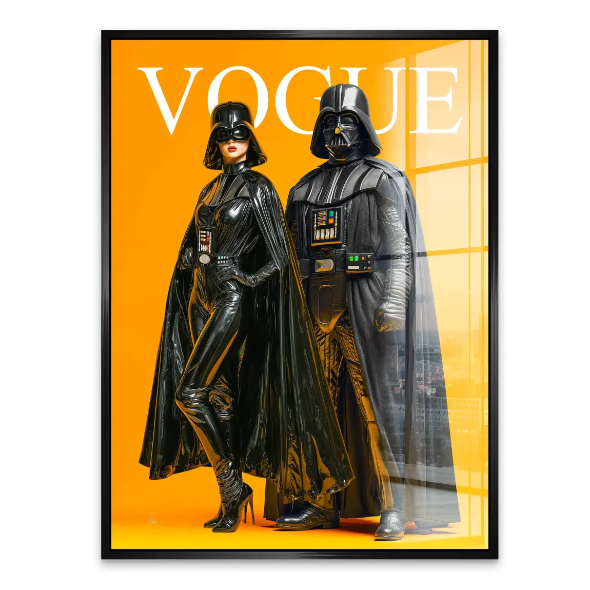 Galactic Vogue Darth Vader Acrylglasbild